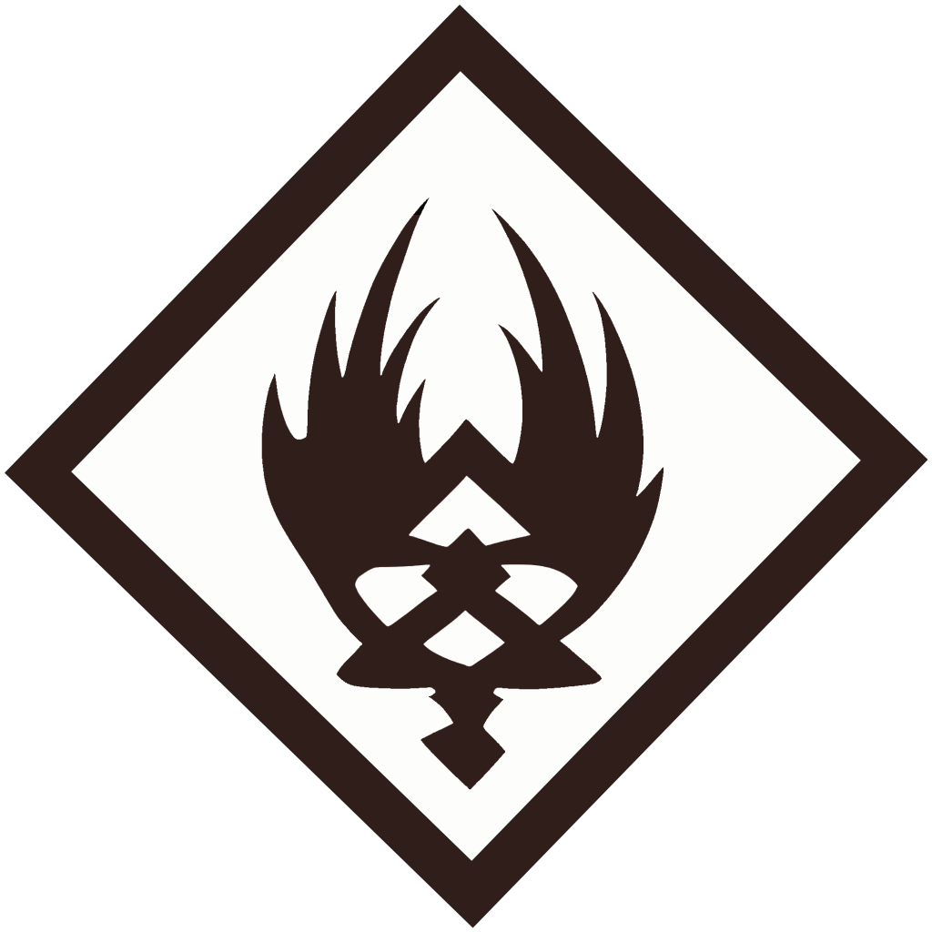 Molten Minerals hazard symbol